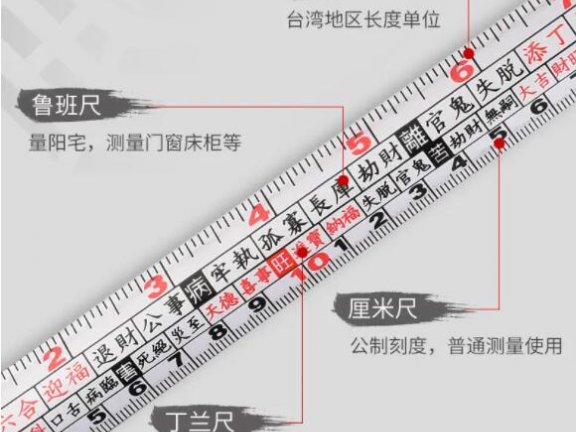 鲁班尺吉数对照表