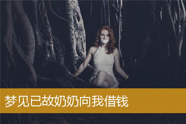 梦见已故奶奶向我借钱