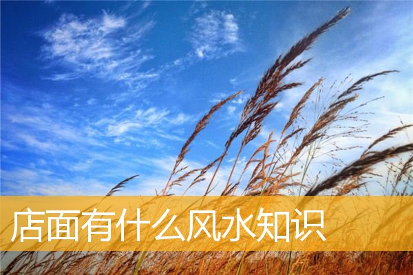 店面有什么风水知识