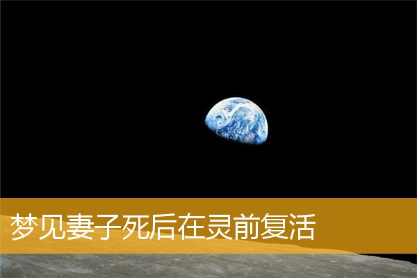 梦见妻子死后在灵前复活