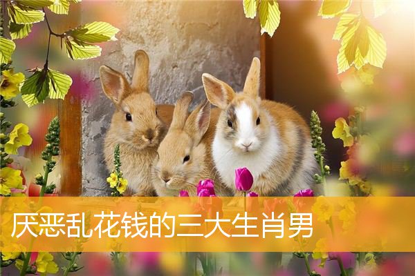 厌恶乱花钱的三大生肖男