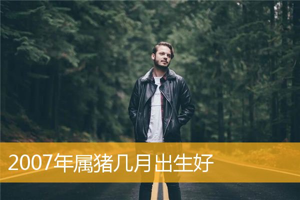 2007年属猪几月出生好