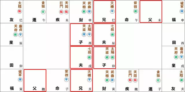 紫微命盘解析——紫微星于子午宫守命